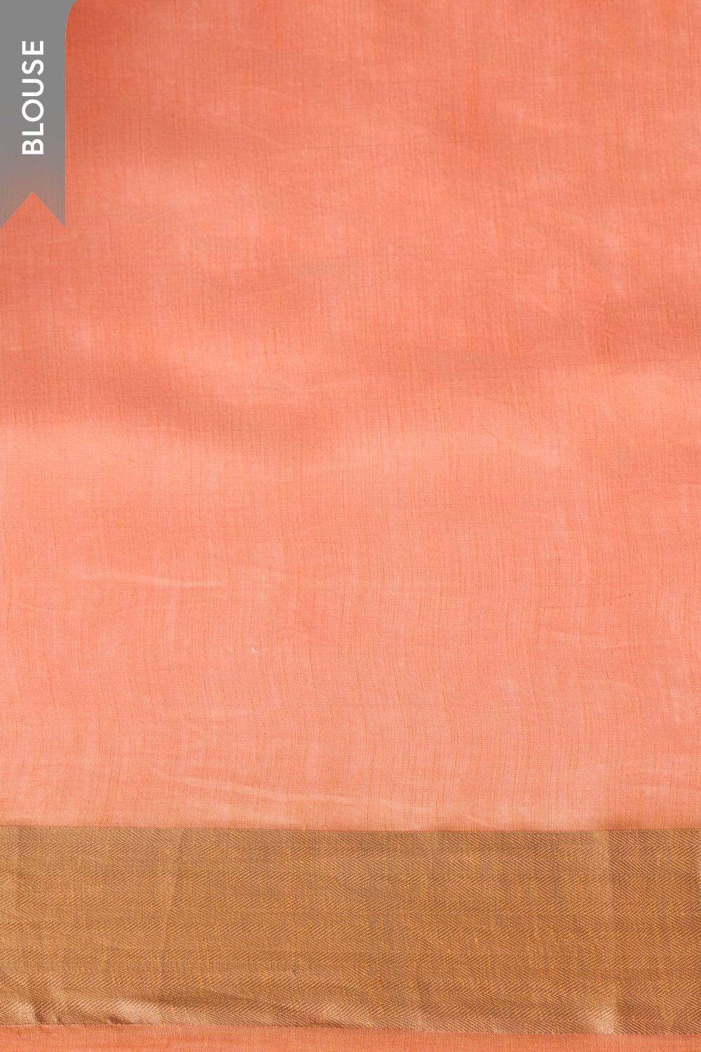 Light Orange Woven Silk Bengal Saree image number null