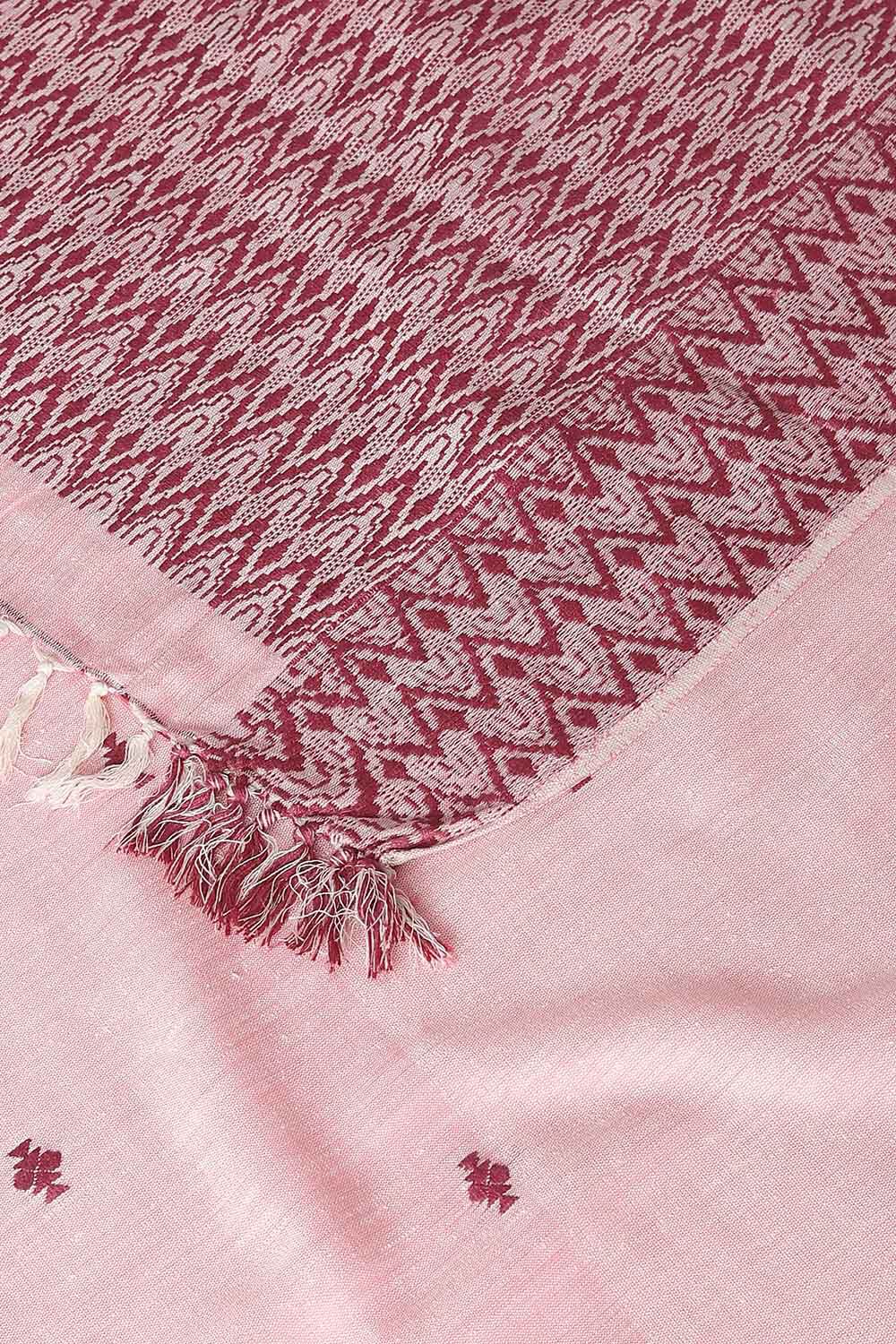 Light Pink Modal Eri Assam Saree image number null