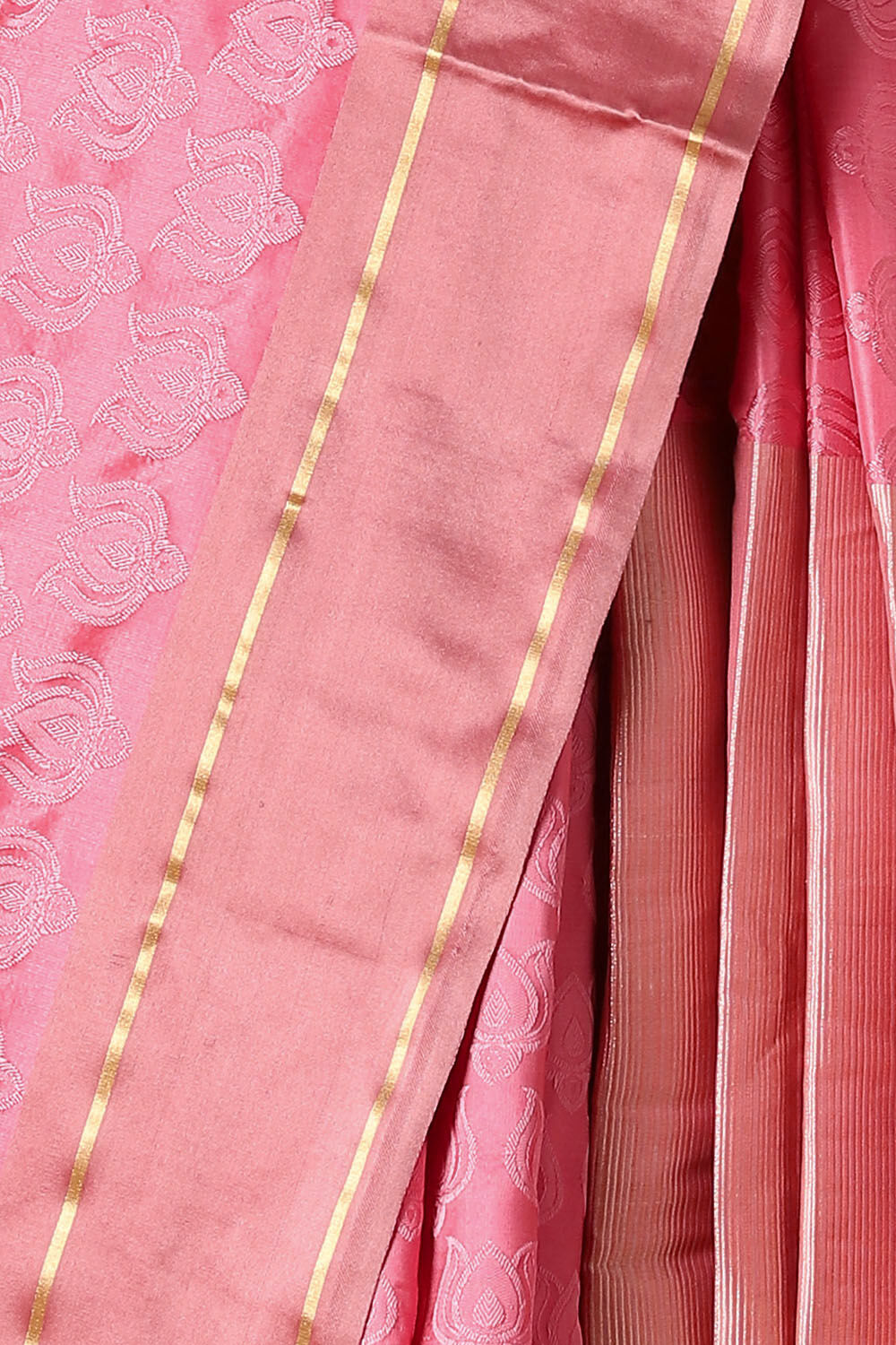 Light Pink Pure Silk Banarasi Tanchoi Saree image number null