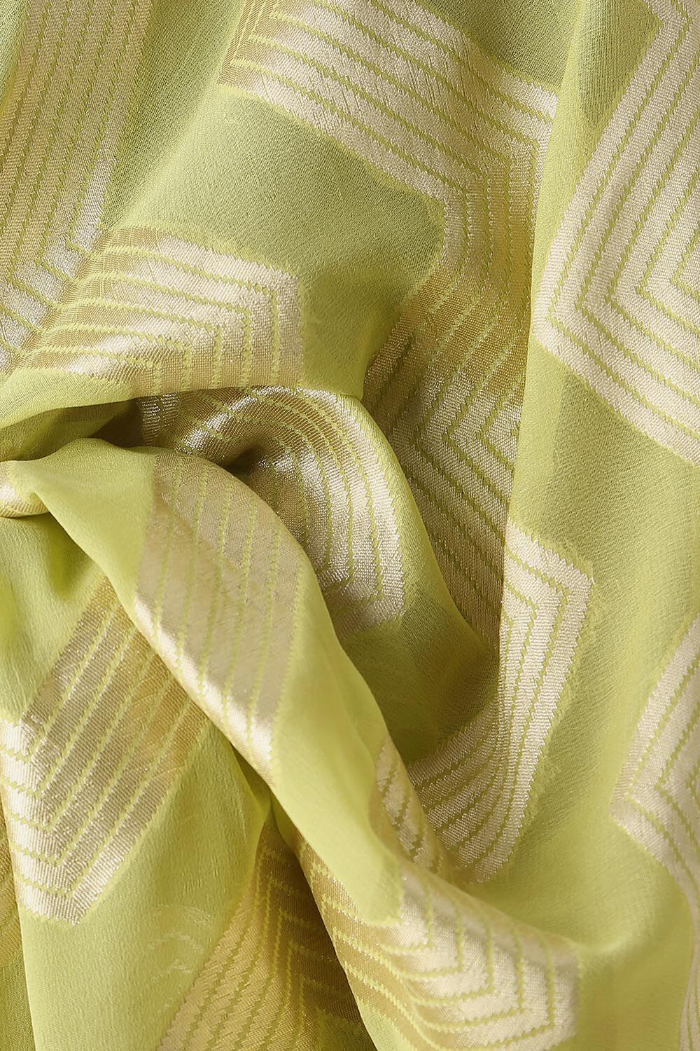 Light Green Georgette Banarasi Saree image number null