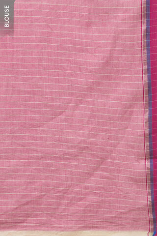 Light Pink Bengal Pure Cotton Jamdani Saree thumbnail image number null
