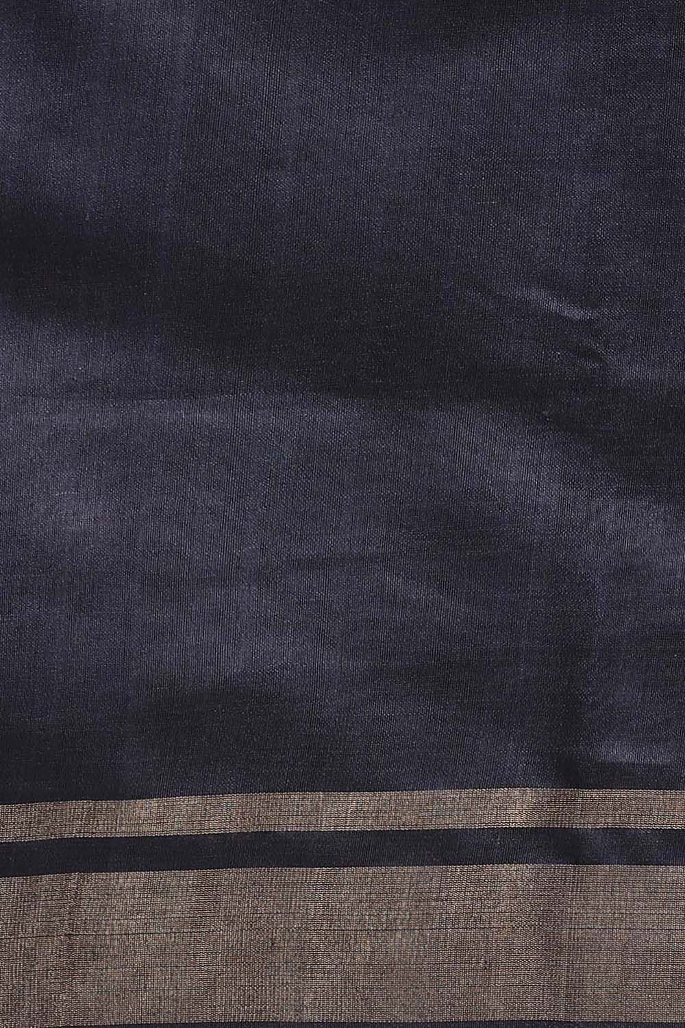 Light Blue Pure Tussar Silk Bhagalpuri Saree image number null