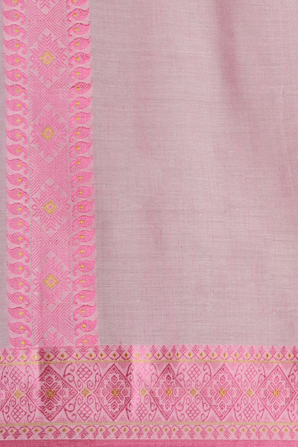 Light Pink Modal Eri Assam Saree image number null