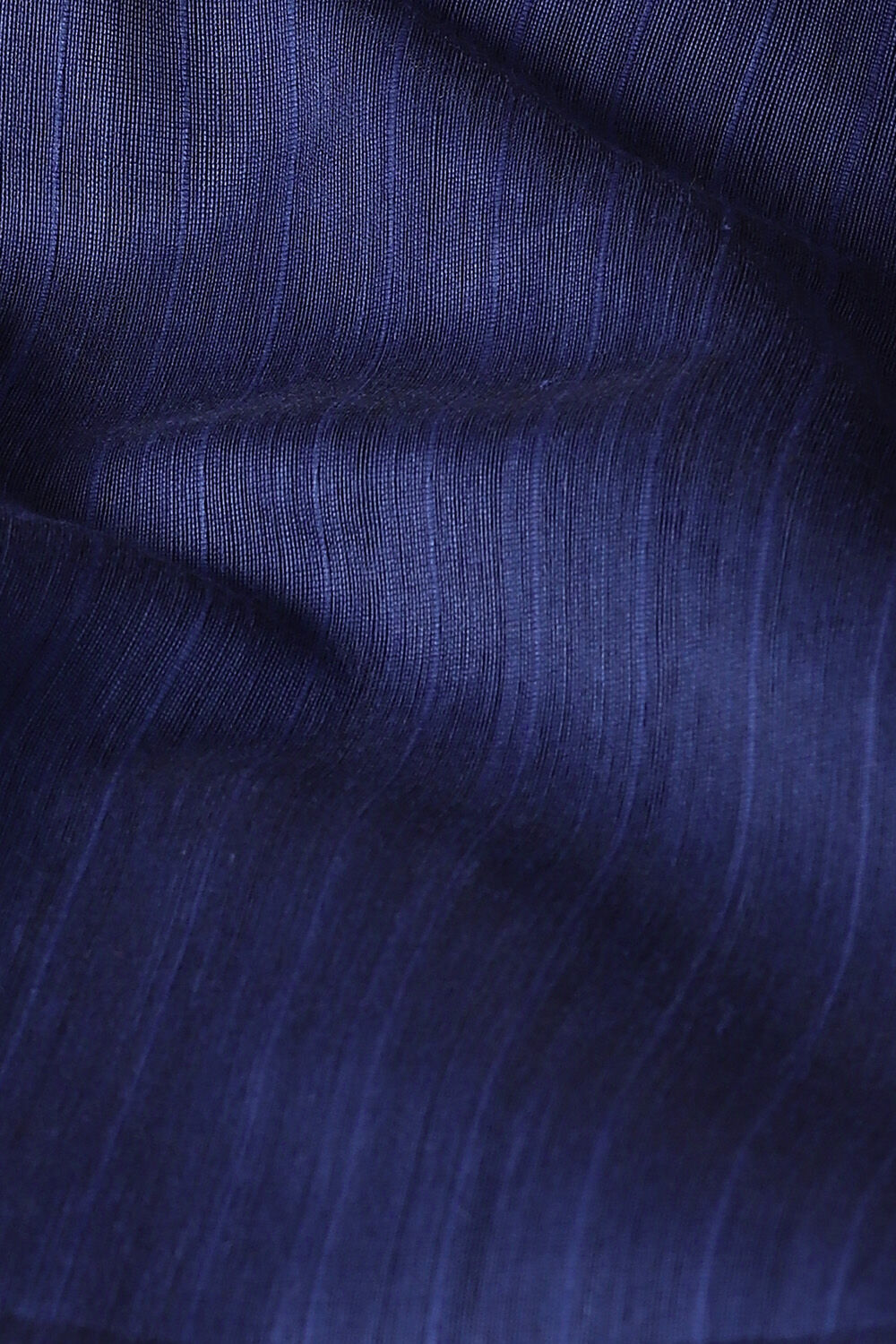 Dark Blue Pure Silk Cotton Bengal Saree image number null