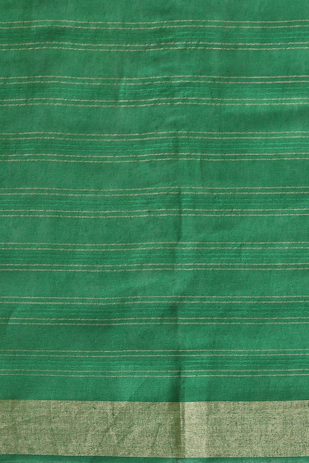 Green Pure Tussar Silk Bhagalpuri Saree image number null