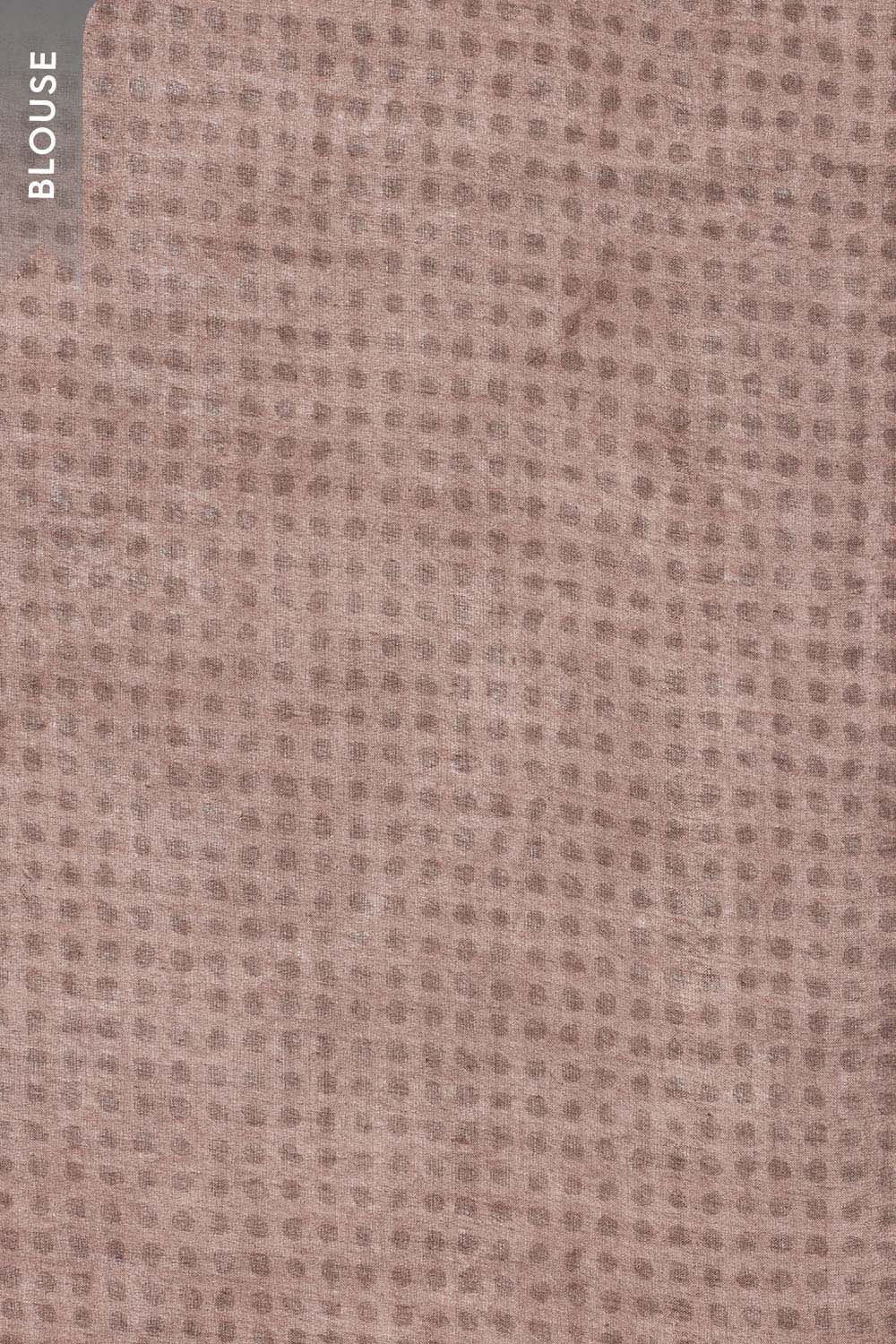Light Orange Screen Printed Bengal Pure Mulmul Cotton Saree image number null