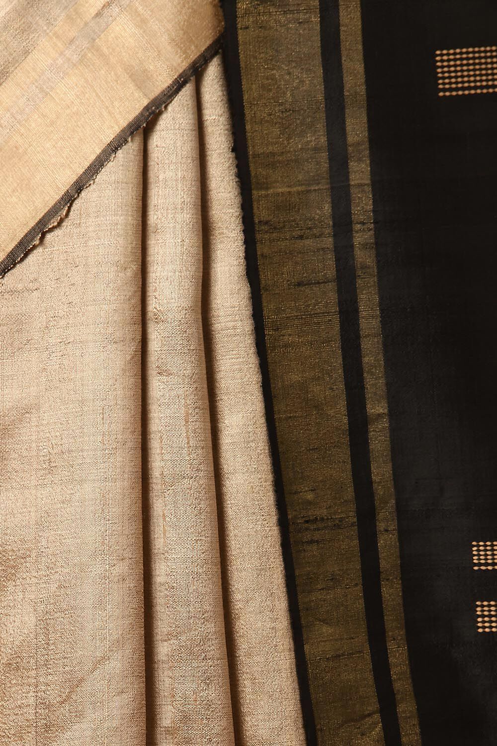 Brown Pure Tussar Silk Bhagalpuri Saree image number null
