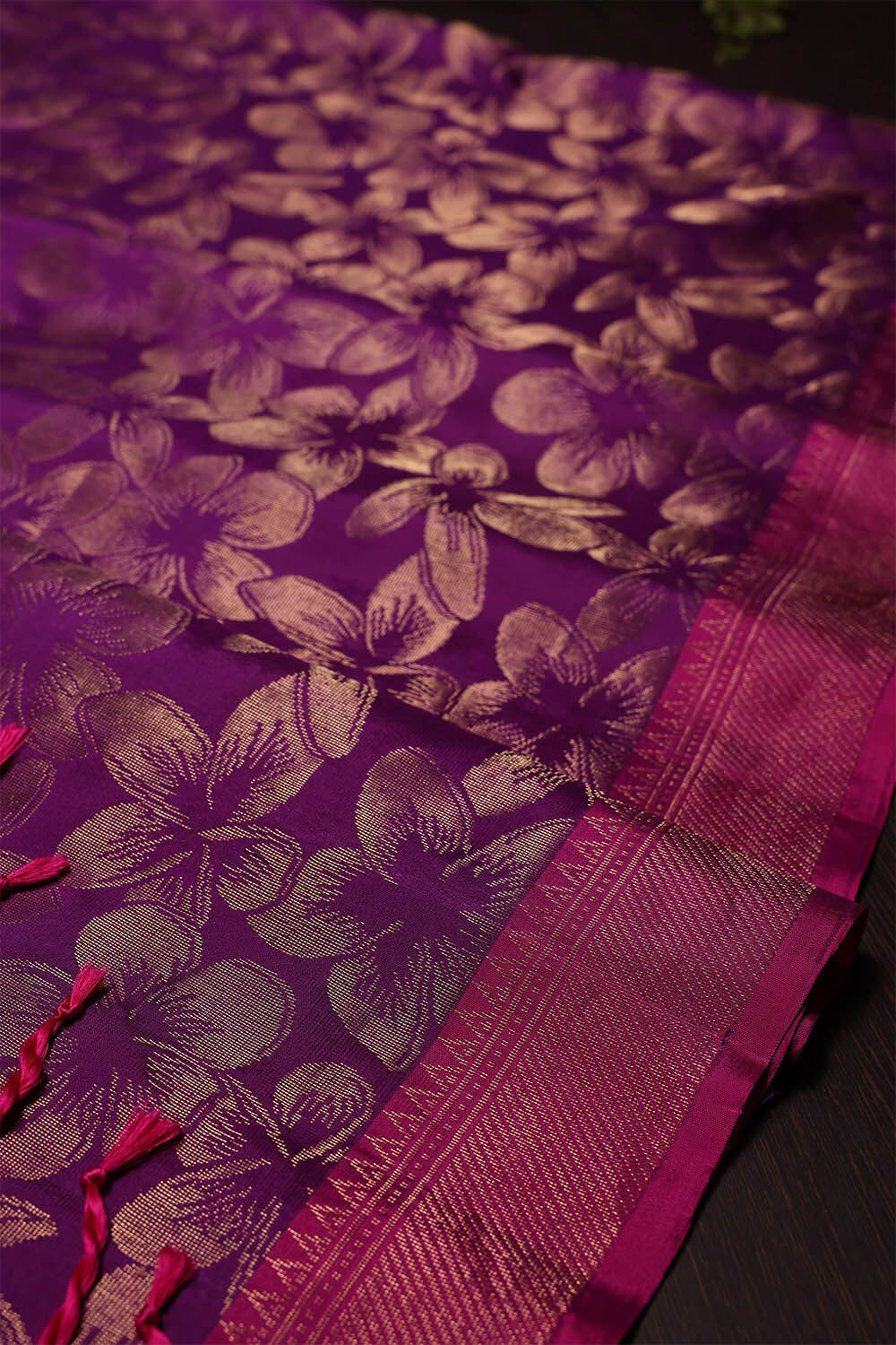 Violet South Silk Saree image number null