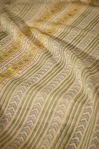 Blue Rajasthan Pure Silk Cotton Printed Sanganeri Saree thumbnail image number null