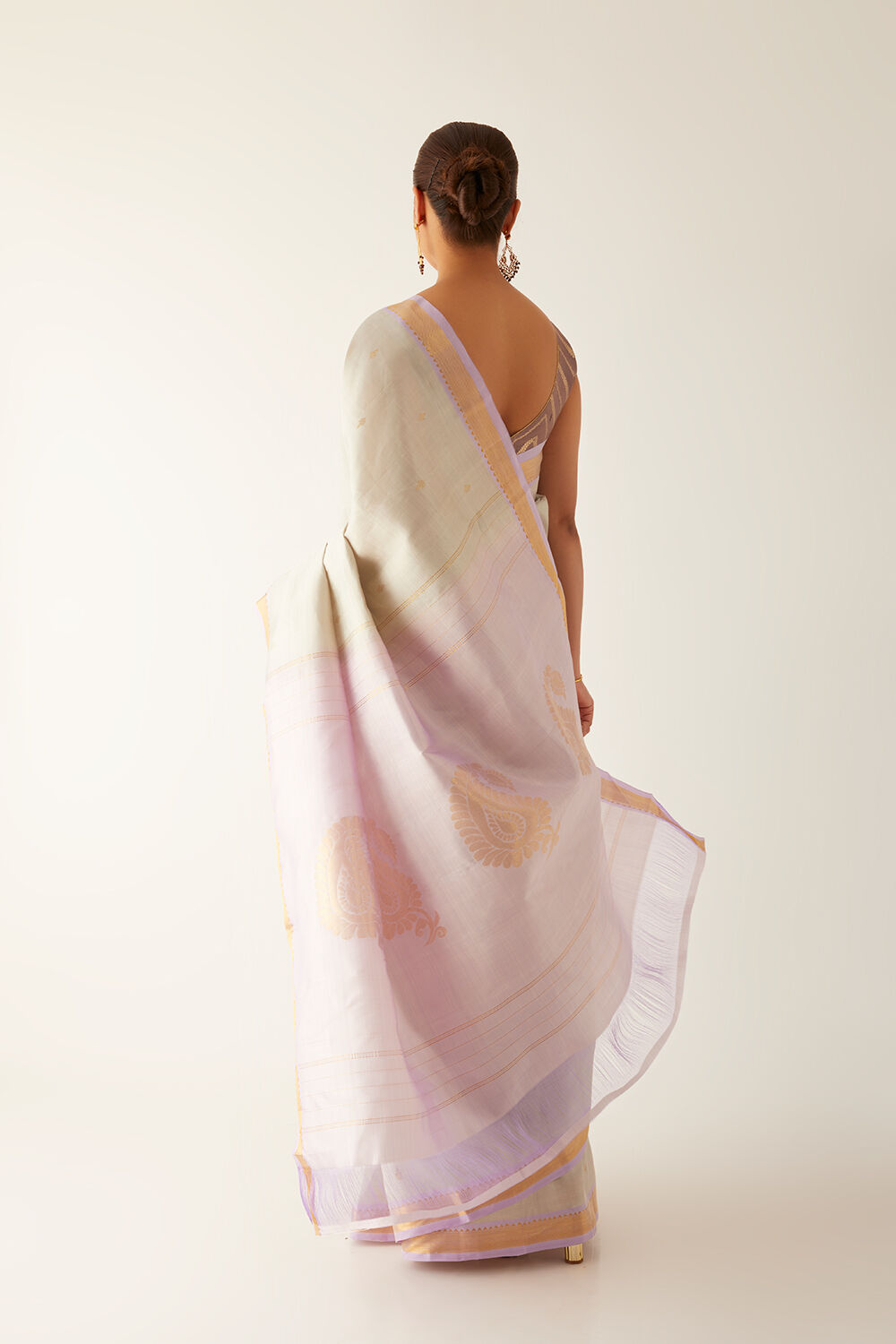 Light Green Pure Silk Kanjivaram Saree image number null