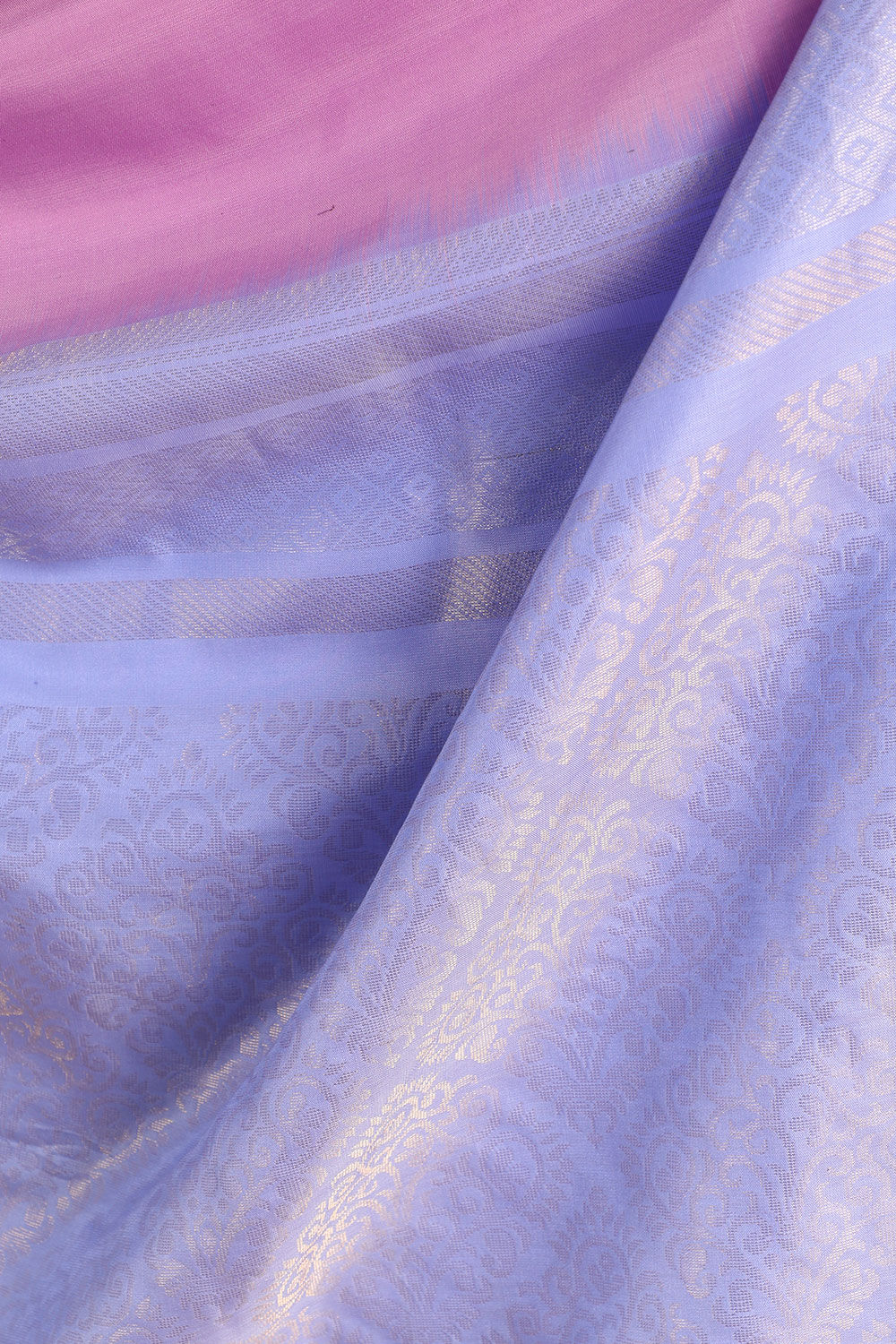 Violet Woven South Silk Tencel Saree image number null