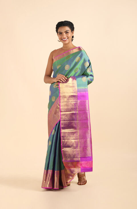 Green Pure Silk Kanjivaram Saree