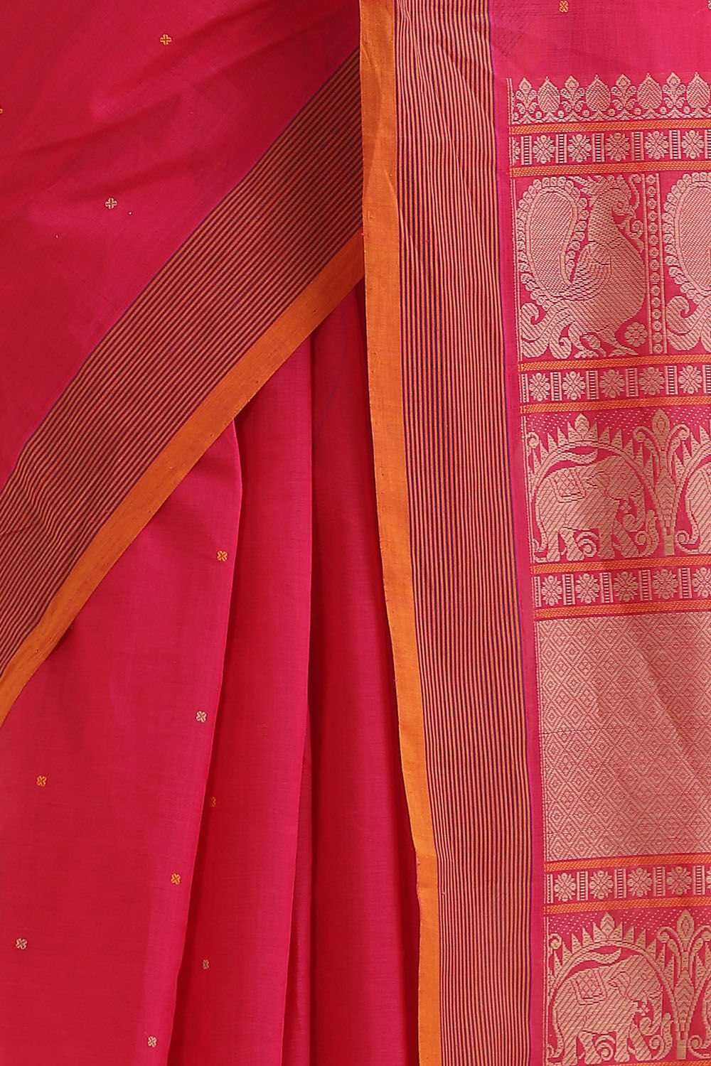 Light Pink Pure Cotton South Saree image number null