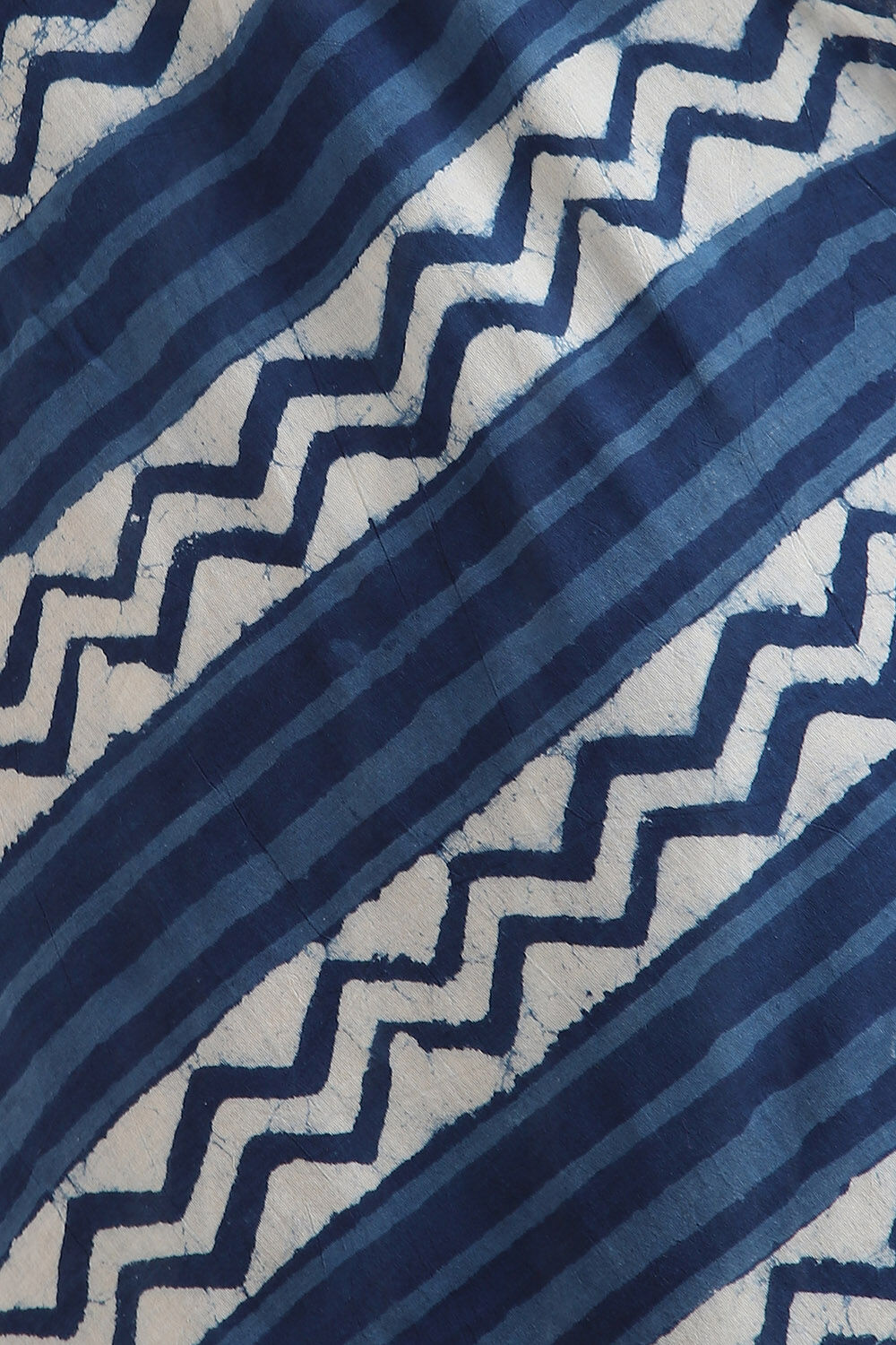 Blue Pure Cotton Dabu Printed Saree image number null
