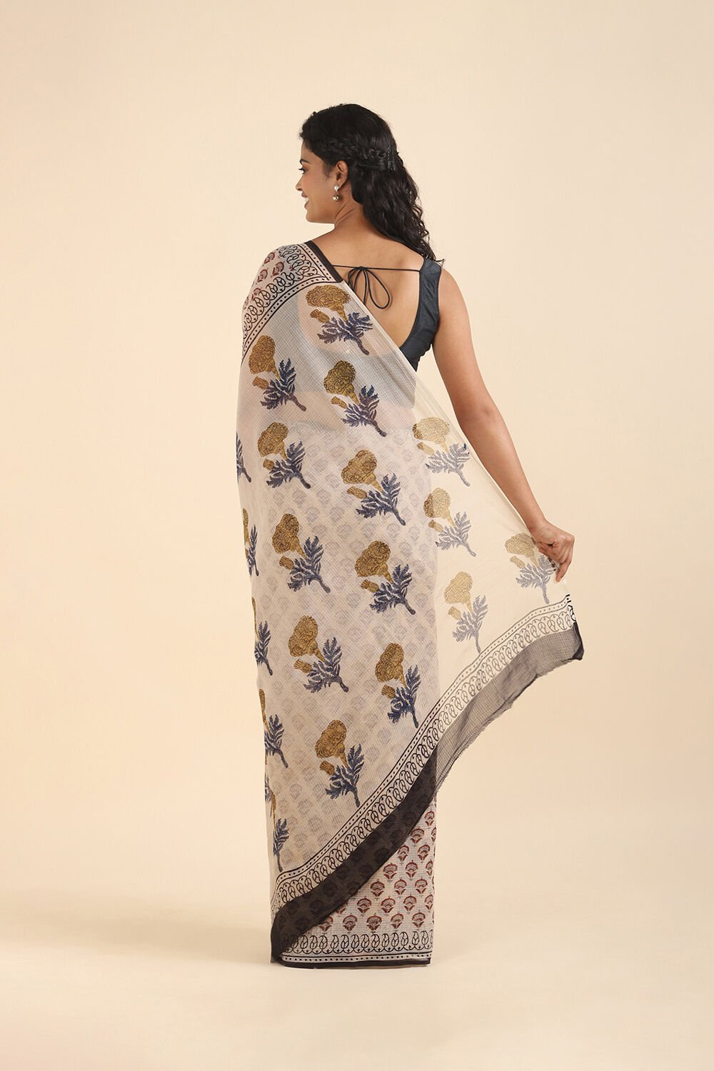 Off Pure White Kota Bagru Printed image number null