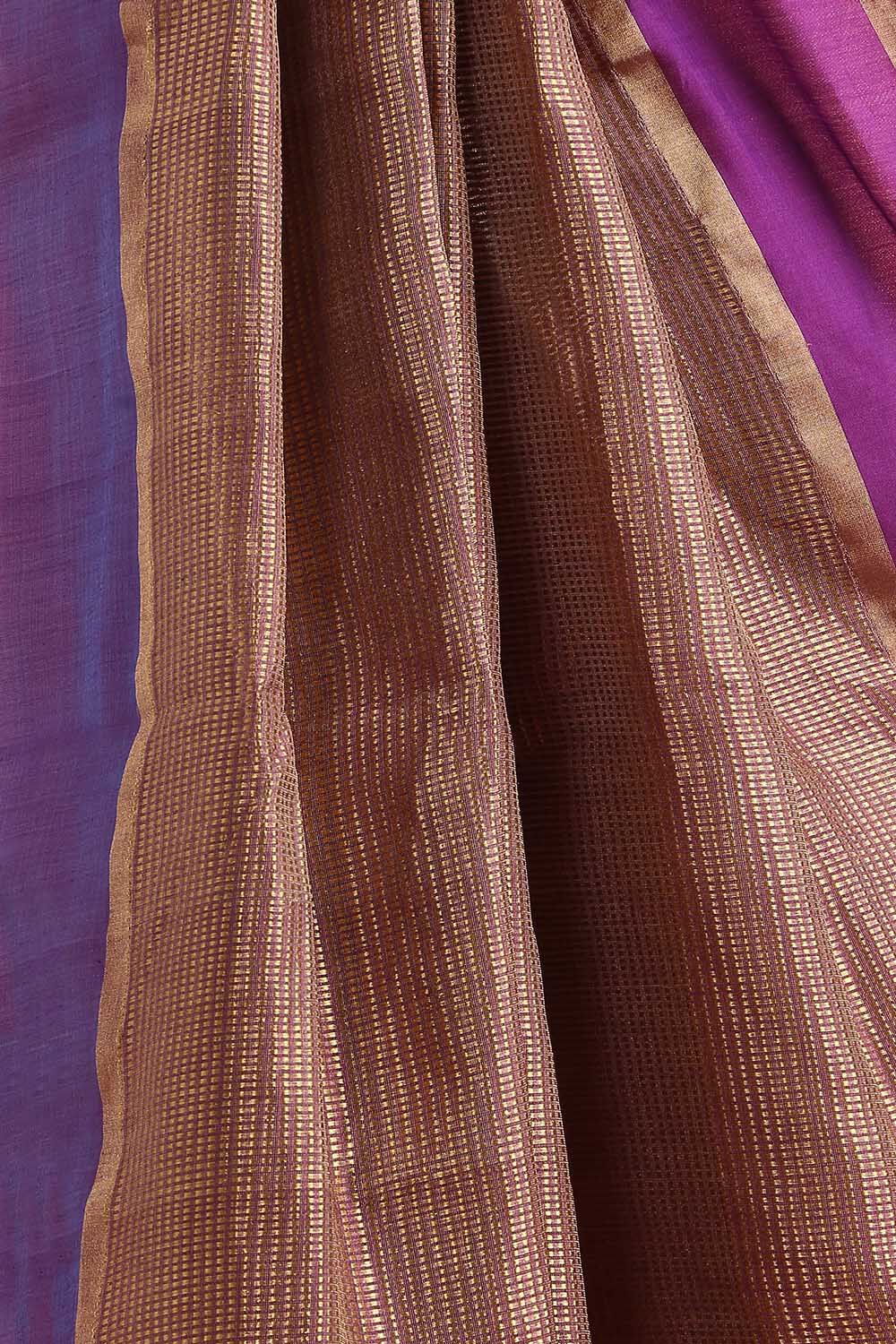 Pink Pure Cotton Tissue Chanderi Saree image number null