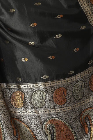Dark Grey Pure Luxe Vegan Saree thumbnail image number null