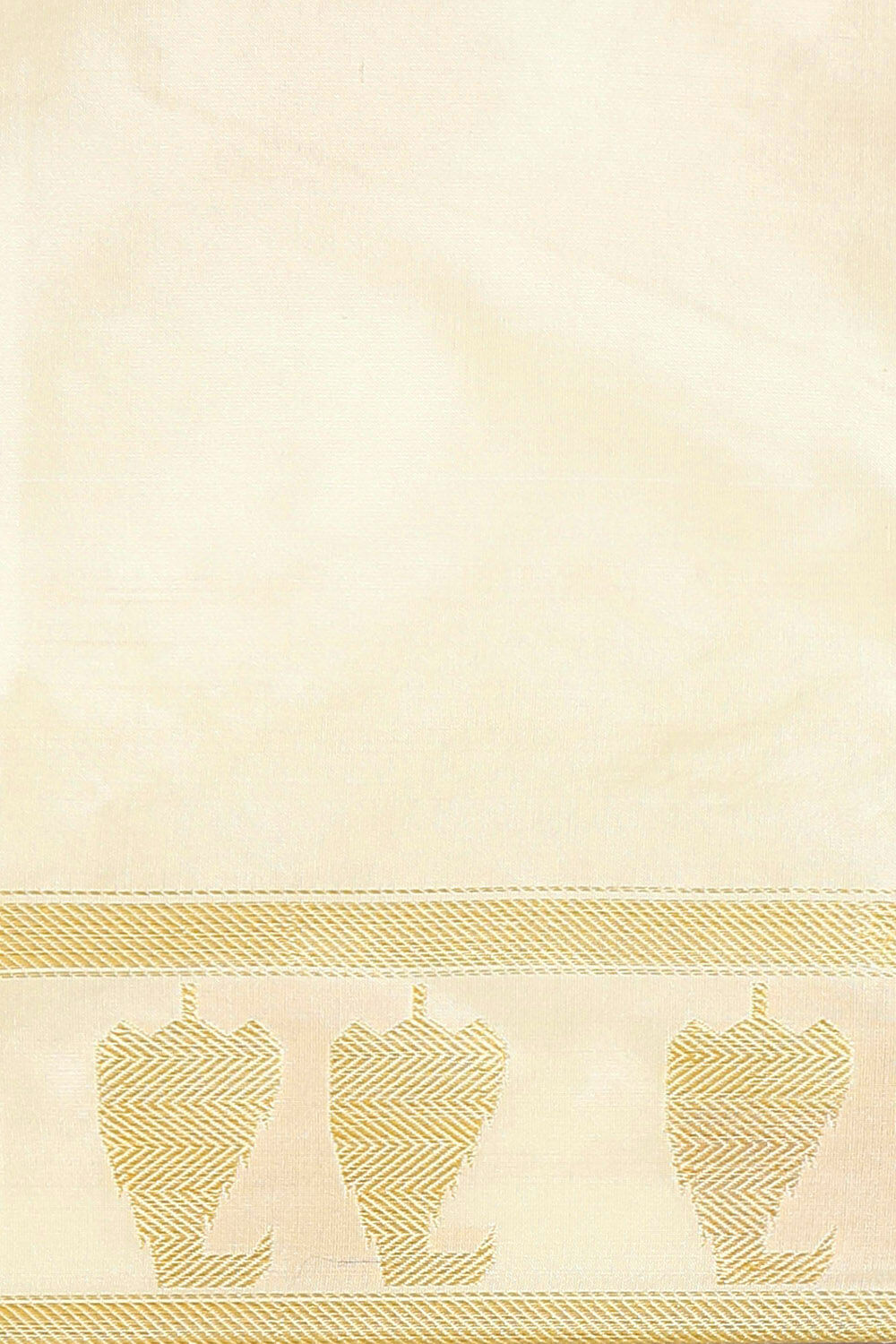 White Pure Silk Banarasi Saree image number null