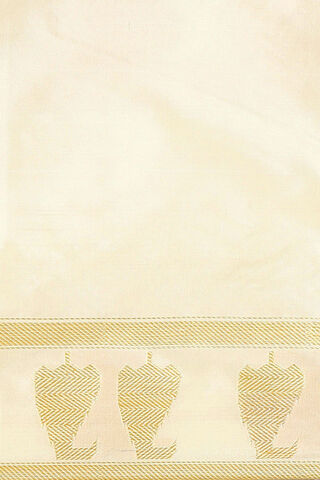 White Pure Silk Banarasi Saree thumbnail image number null