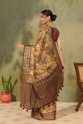 Multi Printed Pure Viscose Saree thumbnail image number null