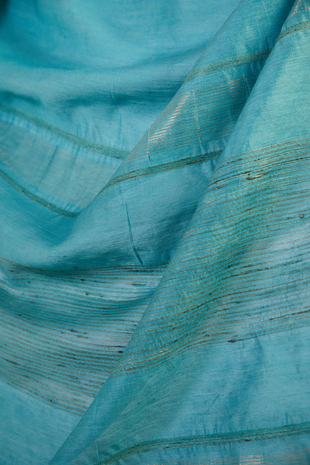 Blue Bhagalpur Woven Pure Silk Saree image number null