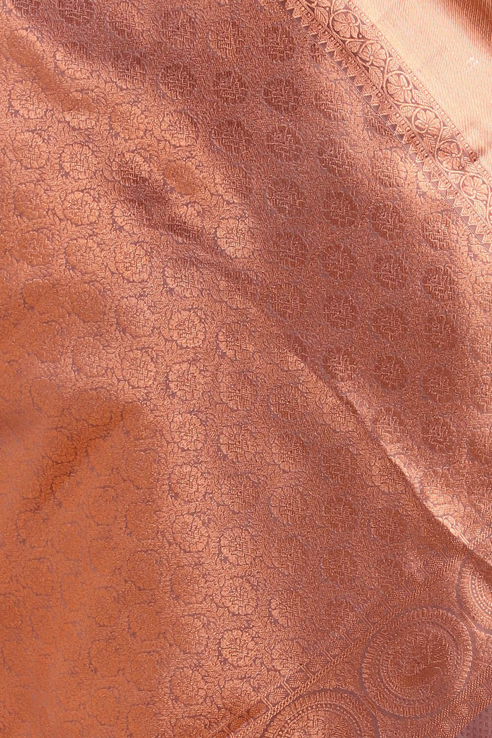 Violet Pure Silk Kanjivaram inspired Saree image number null