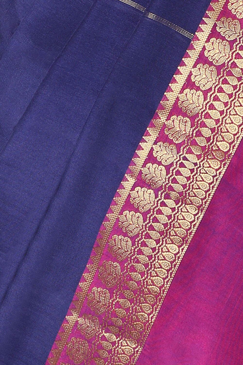 Blue Pure Silk Tencel South Saree image number null