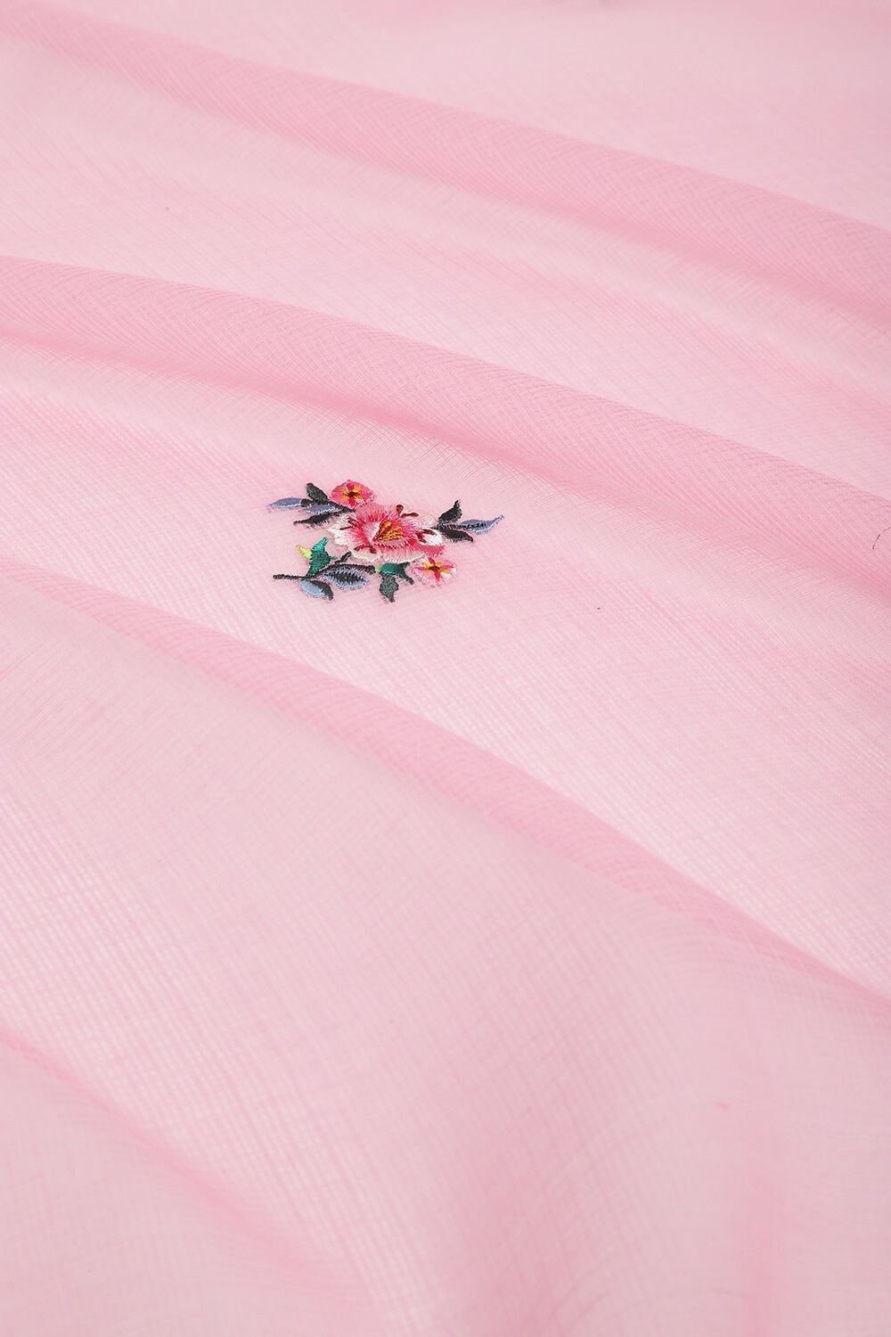 Light Pink Pure Kota Embroidery Saree image number null