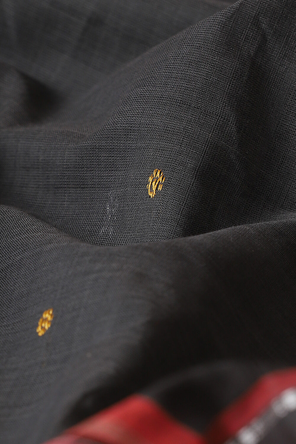Black Pure Cotton Sambalpuri Ikat Saree image number null