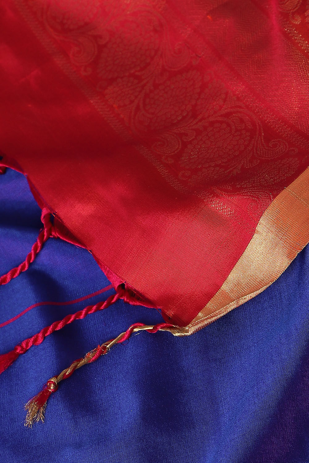Blue Pure Silk South Saree image number null