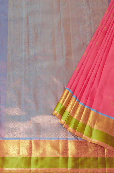 Pink Pure Silk Kanjivaram Saree