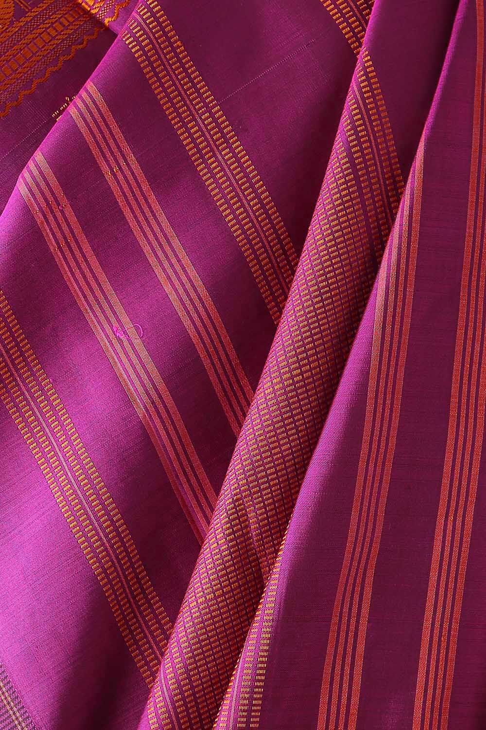 Brown Pure Silk Kanjivaram Saree image number null
