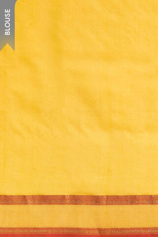 Yellow Woven Pure Silk Cotton Maheshwari Saree thumbnail image number null