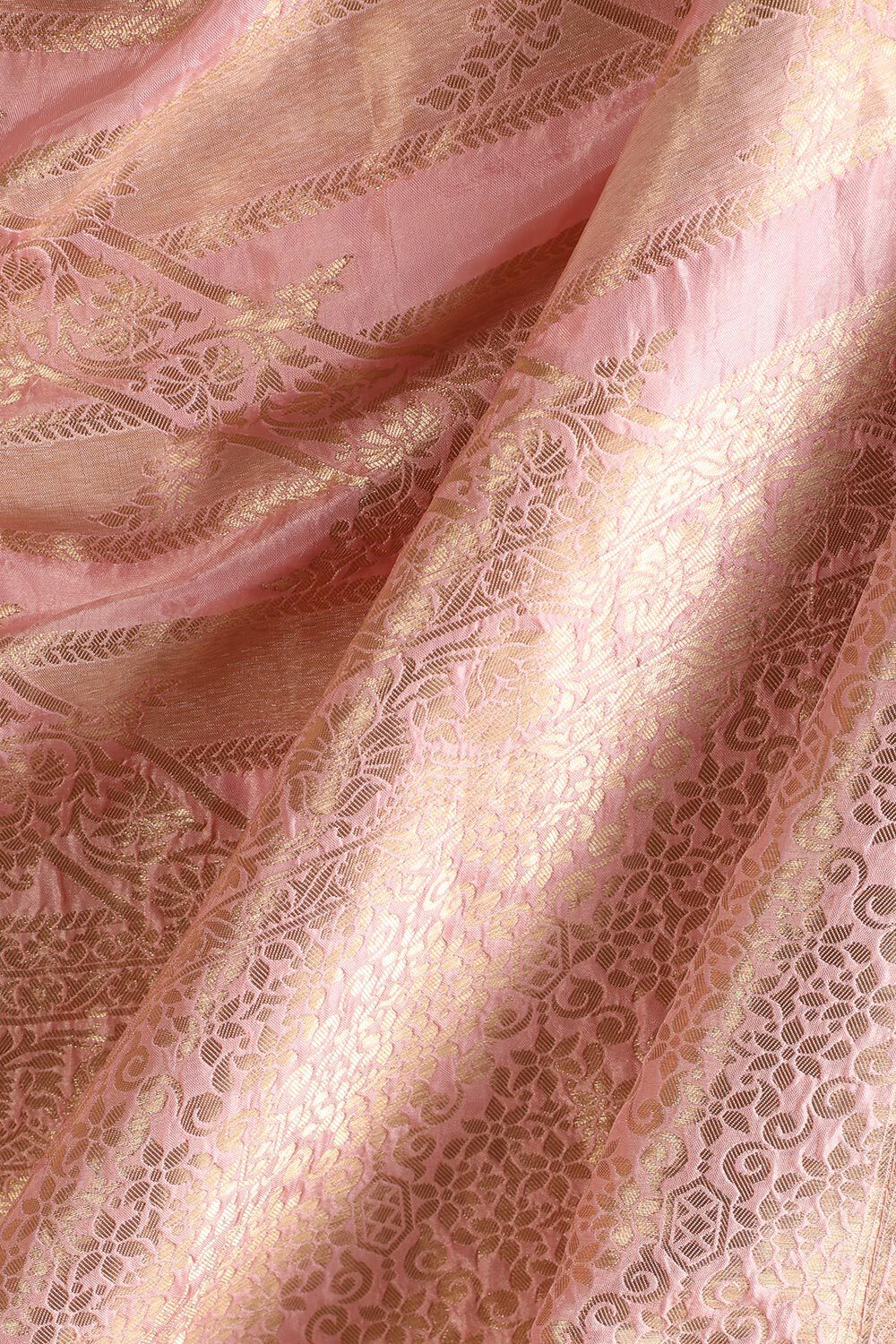 Pink Viscose Luxe Woven Saree image number null