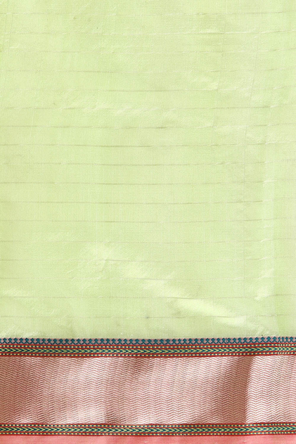 Green Pure Silk Maheswari Saree image number null