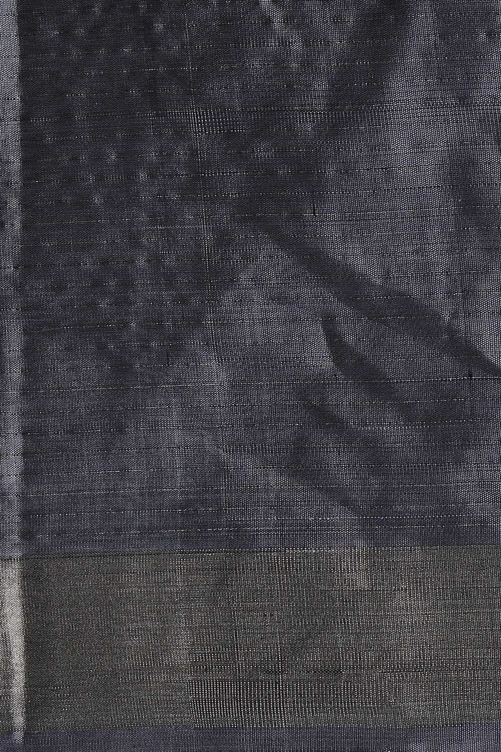 Black Pure Silk South Saree image number null