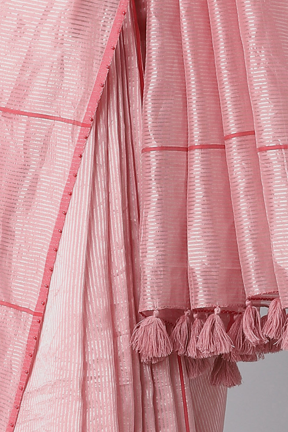 Light Pink Pure Silk Cotton Embroidered Saree image number null