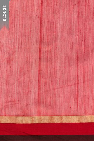 Red Silk Cotton Chanderi Eknaliya Saree thumbnail image number null