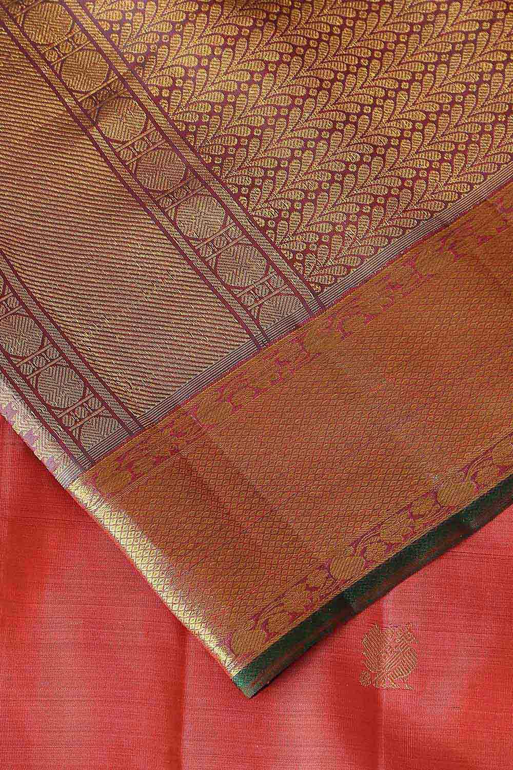 Pink Pure Silk Kanjivaram Saree image number null