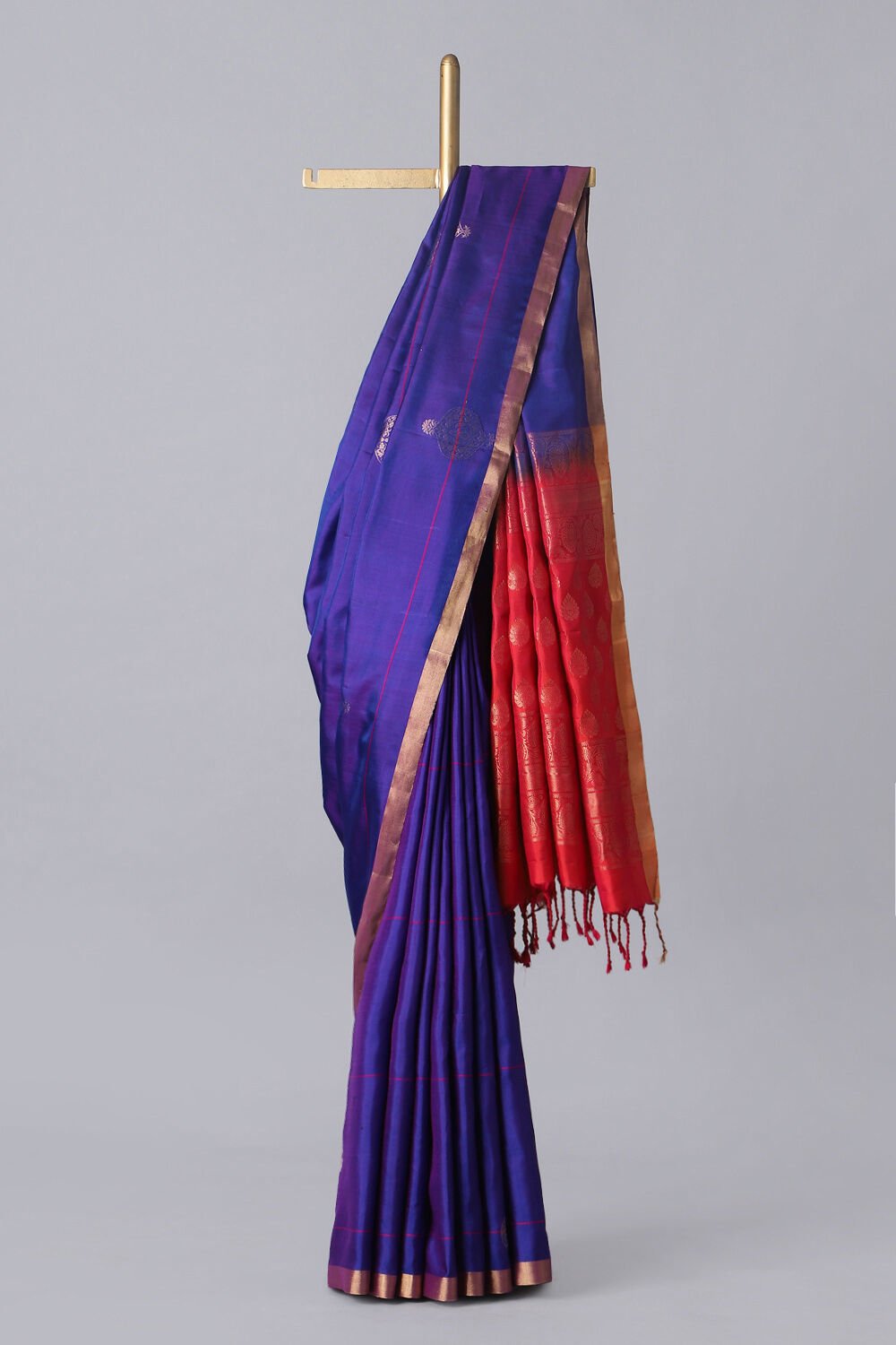 Blue Pure Silk South Saree image number null