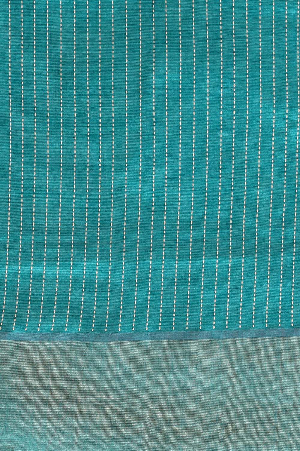 Light Blue Pure Tussar Silk Bhagalpuri Saree image number null