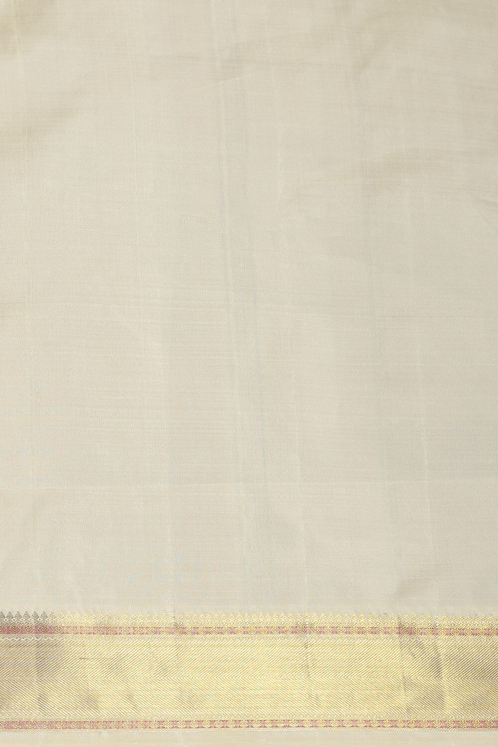 Off White Pure Silk Kanjivaram Saree image number null