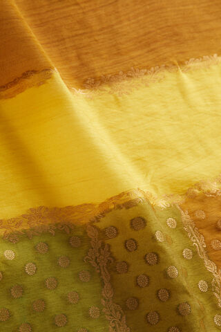 Yellow Woven Viscose Luxe Saree thumbnail image number null