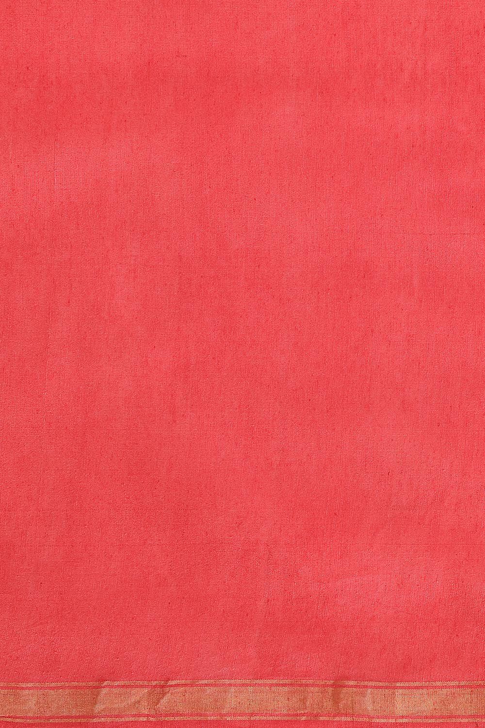 Red Pure Silk Woven Saree image number null