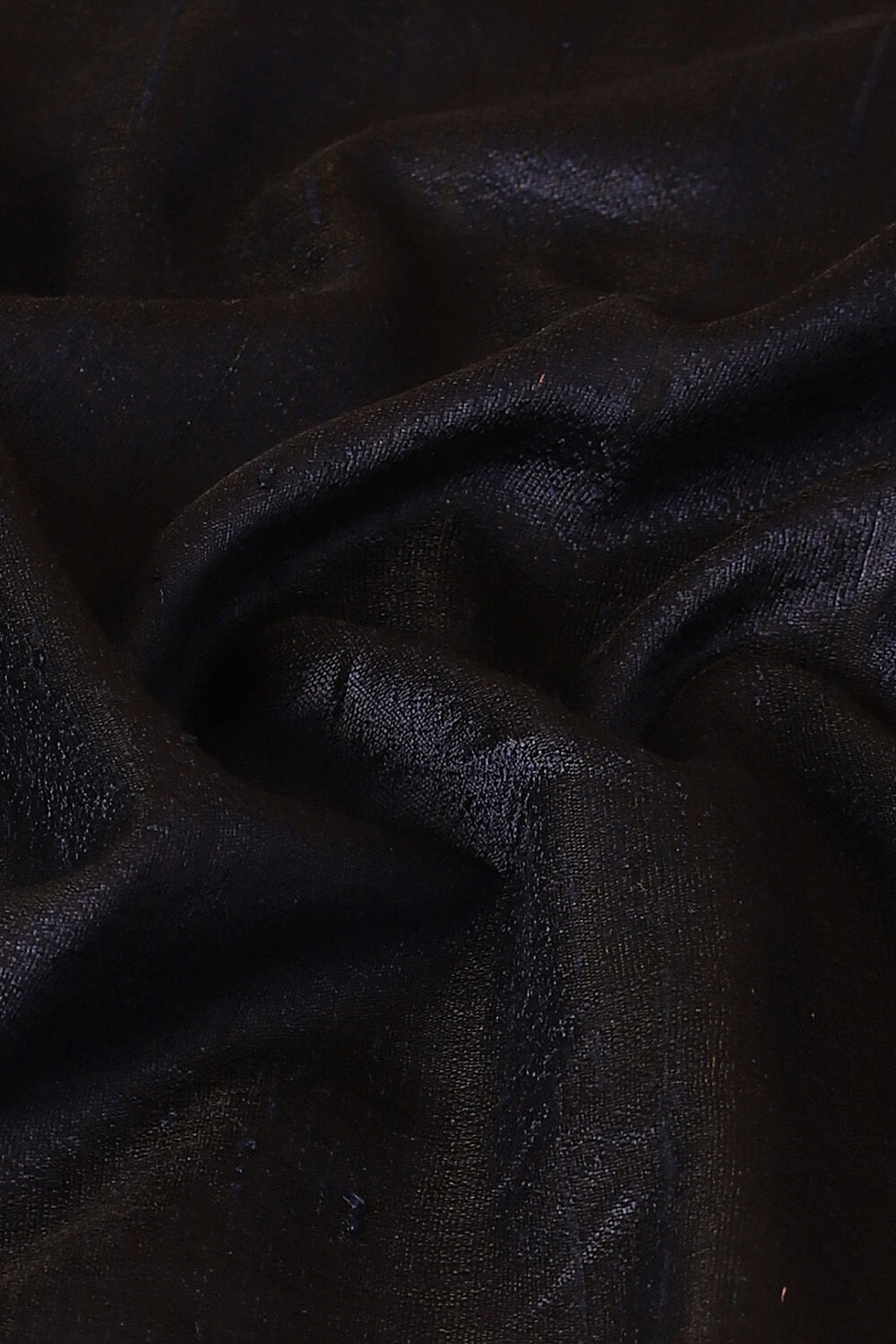 Dark Blue Pure Tussar Silk Bhagalpuri Saree image number null