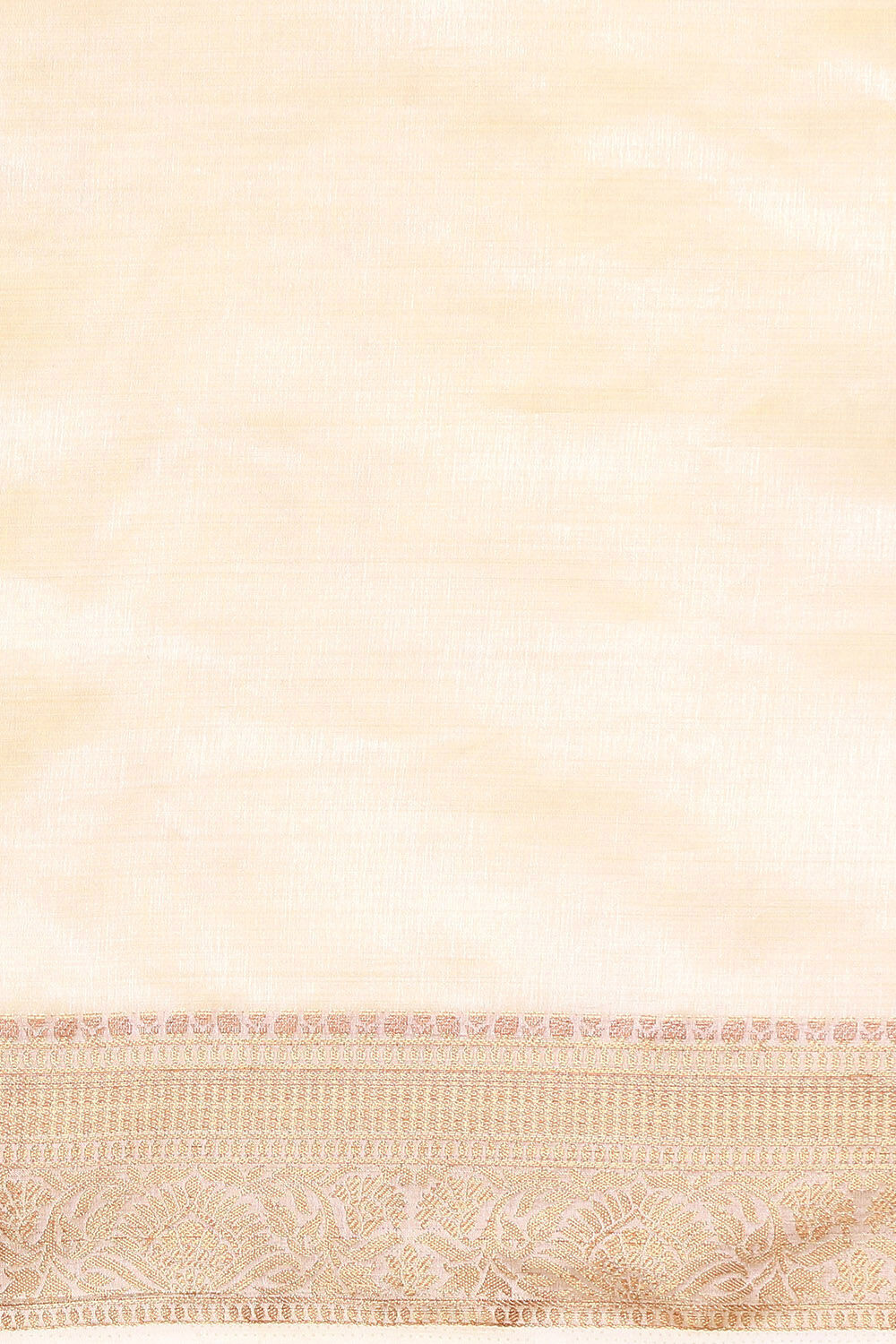 Beige Pure Embroidered Saree image number null