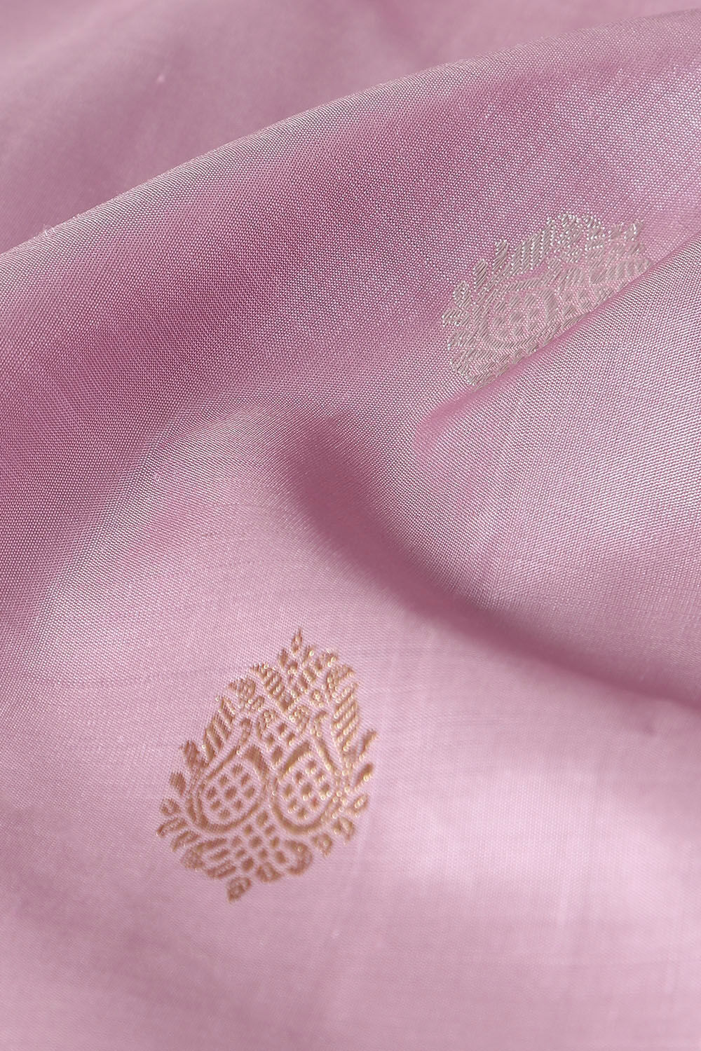 Light Pink Pure Silk Kanjivaram Saree image number null