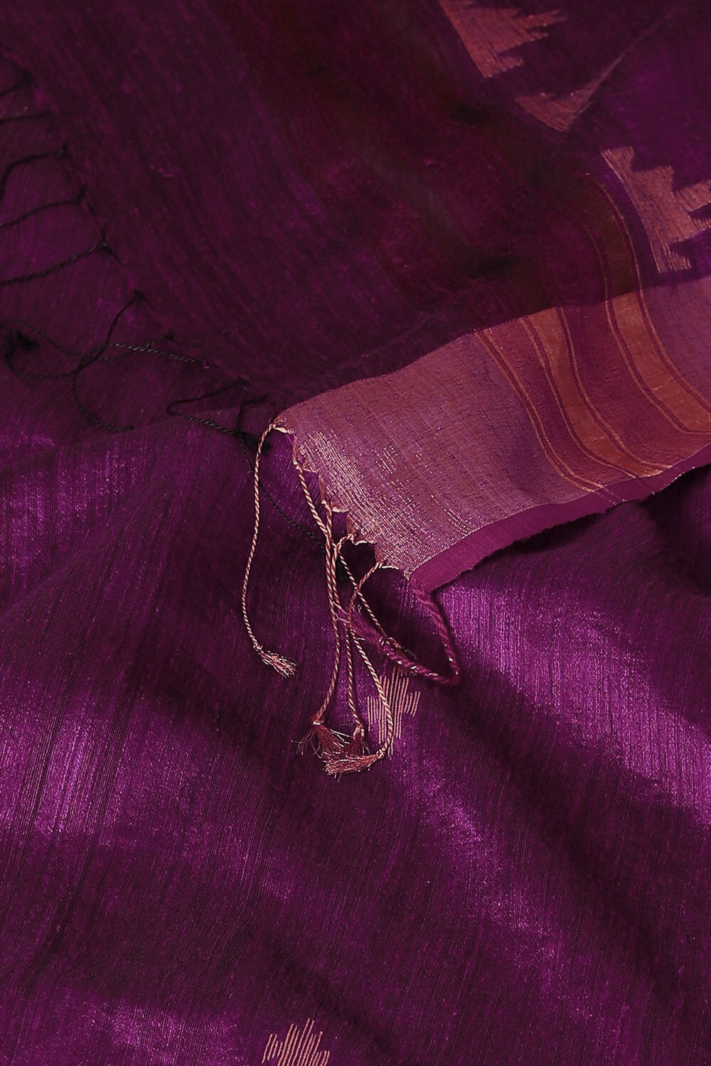 Violet Pure Silk Vanya Jamdani Saree image number null