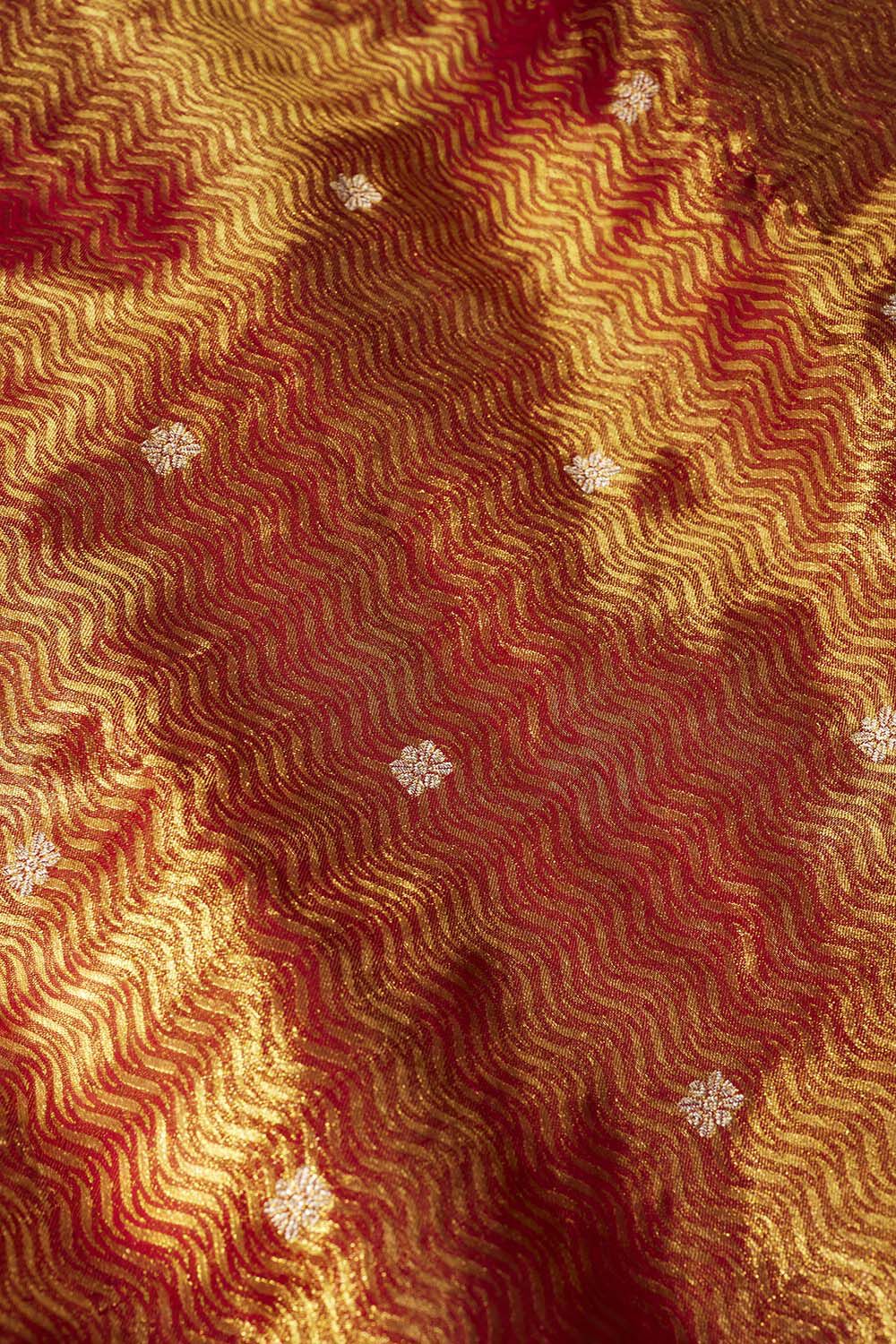 Red Kanjeevaram Tissue Saree image number null