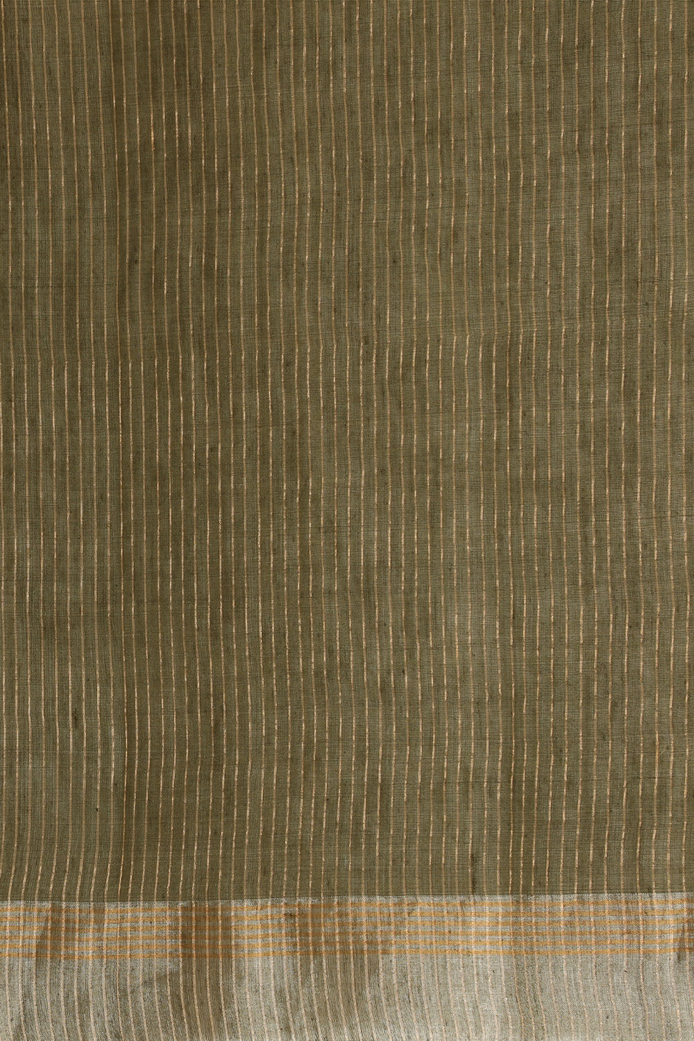 Green Woven Pure Silk Cotton Bengali Saree image number null